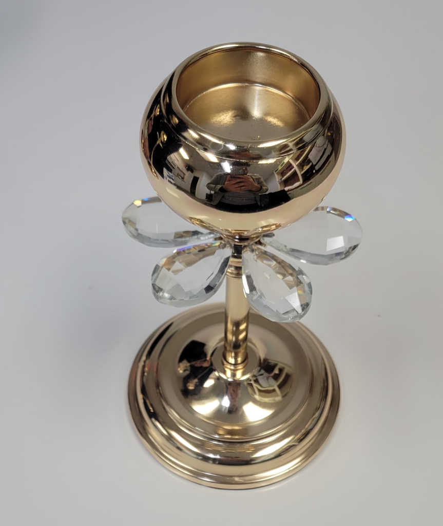 Candle Holder Set of 3 - Wings around Pole Bown on Top