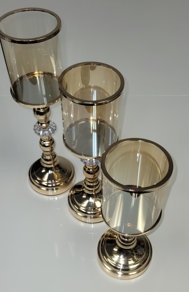 Candle Holder Set of 3 - Knots on pole