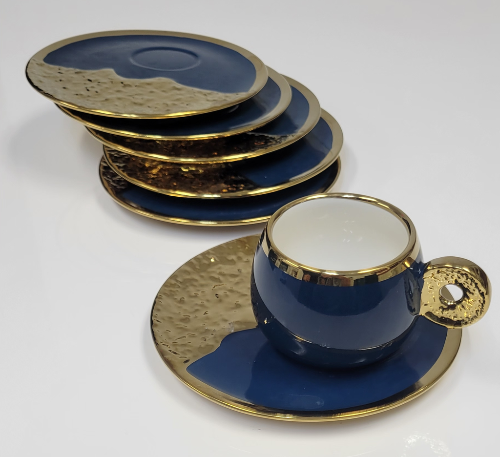 Coffee Set of 4 (white, black, blue and gray)