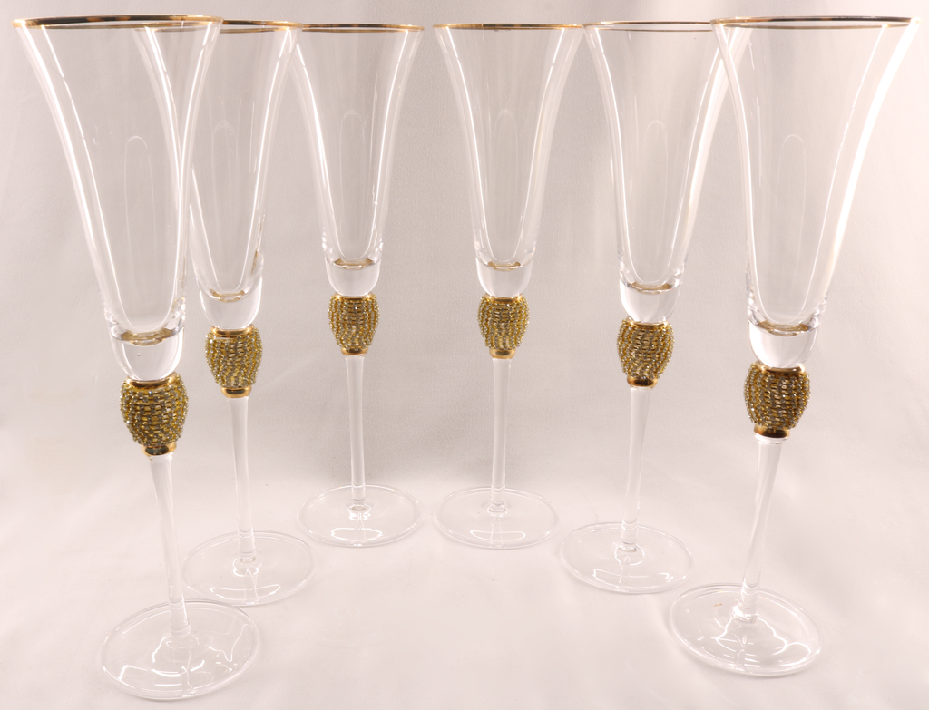 Tall Transparent Luxury Glass - Set of 6