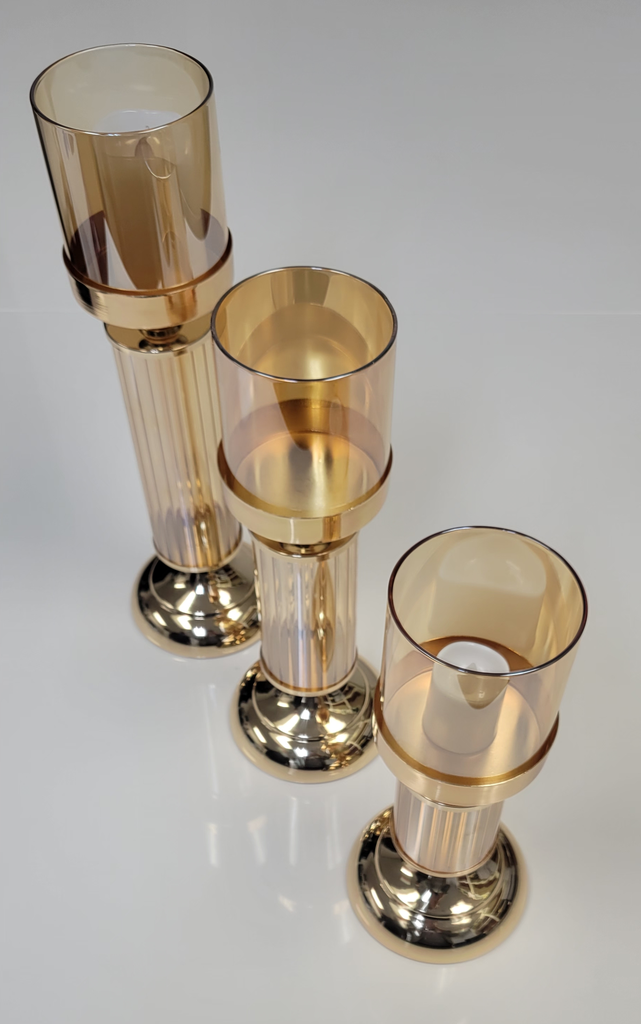 Candle Holder Set of 3 - Cylinder around Pole