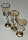 Candle Holder Set of 3 - Knots on pole